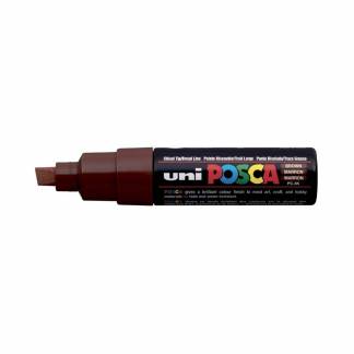 Paintmarker, Uni Posca, PC-8K, 8MM Rund spids, brun, 40150545