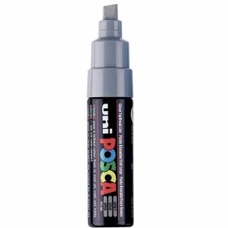 Paintmarker, Uni Posca, PC-8K, 8MM Rund spids, gr&aring;, permanent