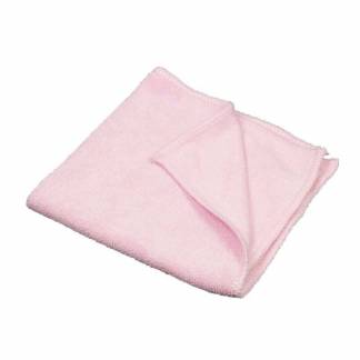 Mikrofiberklude, R&oslash;d 400mmx400mm, pakke a 10 stk