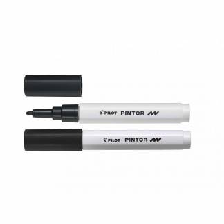 Marker, Pilot Pintor, FINE, 1,0MM Rund spids, sort, 541421