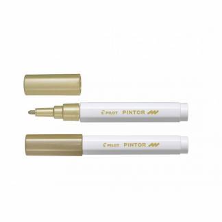 Marker, Pilot Pintor, FINE, 1,0MM Rund spids, guld, 541605
