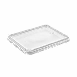 L&aring;g t/plastbakke, F&aelig;rch, K 5227-4 Rektangul&aelig;r,232x183x16mm PET, transparent, t/2227 serien karton a 372 stk F&oslash;devaregodkendt