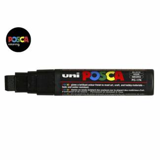 Paintmarker, Uni Posca, PC-17K, 15MM Rund spids, sort, 40150846