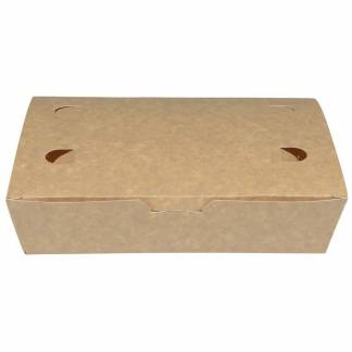 P&oslash;lsebakke,14x20x5mm Pap, brun, m/h&aelig;ngslet l&aring;g pakke a 100 stk