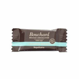 Chokolade, Bouchard Karamel og havsalt Flowpack pakke p&aring; 1 kg