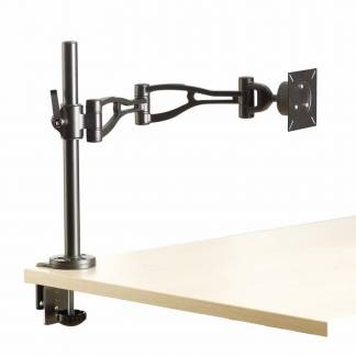 Monitorarm, Fellowes, sort