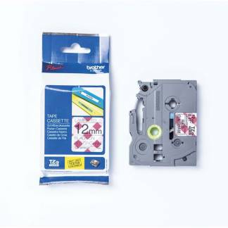 Labeltape, Brother Labeltape, TZEMPRG31 12mmx4.00m sort/r&oslash;d