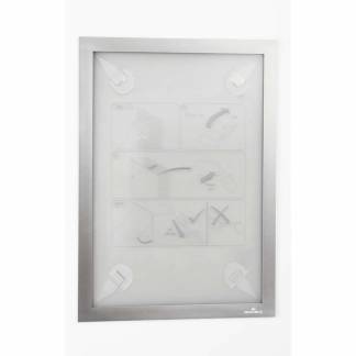 Magnetlomme, Durable Duraframe Wallpaper A4, metallic kasse med 10 pakker