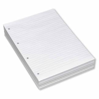 Konferenceblok, Notesblok Conference pad, A4, hvid, 210x297mm 60g/m2 4 Huller, blok a 25 ark