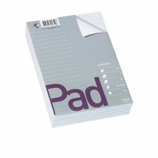 Standardblok, Bantex, Standard pad, A5 hvid, 148x210mm, 60g/m2