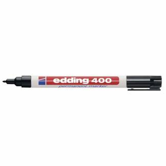 Marker, Edding, 400, 1,0MM, Spids, sort 4-400001