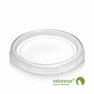 L&aring;g t/dressingb&aelig;ger, Duni, Rund, &Oslash; 70 h&oslash;jde 26 PLA, transparent, pakke a 100 stk F&oslash;devaregodkendt