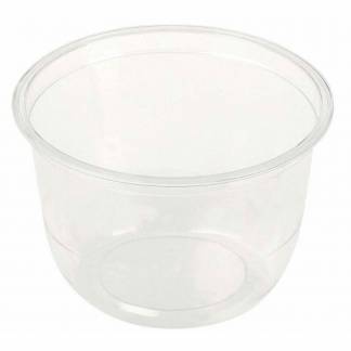 Dessertb&aelig;ger, Rund, &Oslash; 96, h&oslash;jde 63 PLA, transparent, pakke a 50 stk F&oslash;devaregodkendt