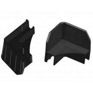 Kant og Hj&oslash;rnebeskyttelse, V-profil 3.140 mm, 108 x 72 mm, l&aelig;ngde: 108 mm LD-PE, sort Stabelhj&oslash;rne til pallerammer karton a 120 stk