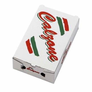 Pizza&aelig;ske, Ecobox,270x165x75mm B&oslash;lgepap, hvid, pakke a 100 stk F&oslash;devaregodkendt