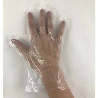 Engangshandsker, L PE glovesheavy, LD-PE transparent, pakke a 100 stk