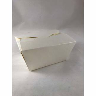 Nudelbakke, Medium 700 ml,109x89x65mm Pap, hvid, For noodles, pakke a 50 stk F&oslash;devaregodkendt