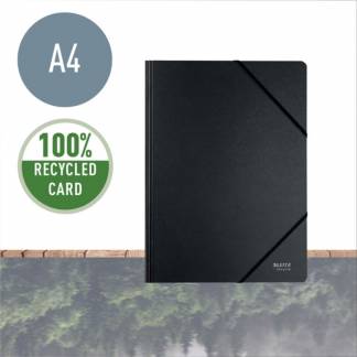 Elastikmappe, Leitz Recycle sort, 210x297mm, Karton