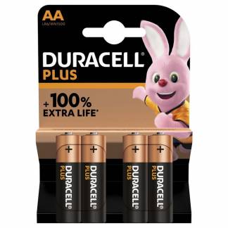 Batteri, Duracell PLUS POWER, AA alkaline pakke a 4 stk