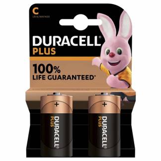 Batteri, Duracell PLUS POWER, C pakke a 2 stk