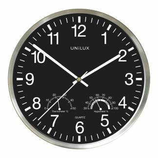 Ur, Unilux 300x300x50mm Wetty, sort/tr&aelig;