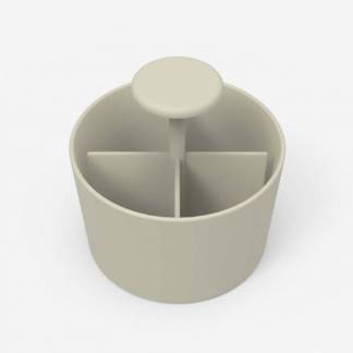 Penneholder, Lintex Bowl, gr&aring;, 150x150 x150mm Fog