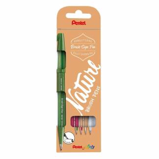 Fineliner, Pentel, SES15N-4 pakke a 4 stk