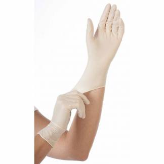 Engangshandsker, XL Grip Powder free Latex, hvid, pakke a 100 stk