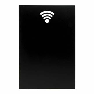 Kridttavle, Securit Silhouette, sort Wi-Fi