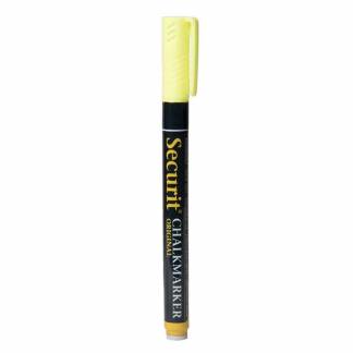 Chalkmarker, Securit, ORIGINAL, 1-2MM Rund spids, gul, SMA100-YE