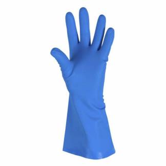 Reng&oslash;ring/kemihandske S Nitril Chemical protection, nitril bl&aring;, 1 par