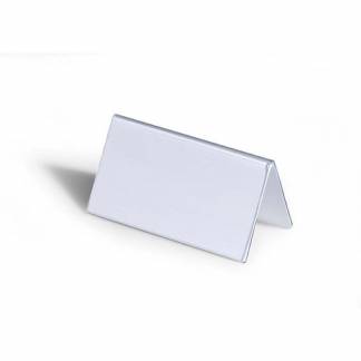 Holder, Durable, 52x100 Til bordskilt i plast, transparent pakke a 25 stk