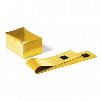 Lagerlomme, Durable Til pallefod 145x75mm, gul