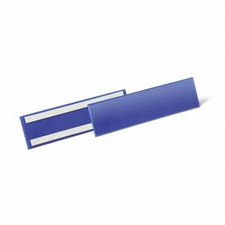 Lagerlomme, Durable 297x74, 297x74mm selvkl&aelig;bende, bl&aring;