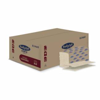 Papirh&aring;ndkl&aelig;der ark, BulkySoft, Havana 2 lag, brun 235mmx240mm, 18g/m2, karton a 3750 stk