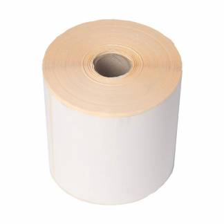 Thermoetiket, Etiket Thermo, Rektangul&aelig;r Udvendig vikling, 105.00 x 220.00 mm andre syntetiske papirer Permanent (DP 37), white rulle a 300 etiketter, FSC Mix Credit