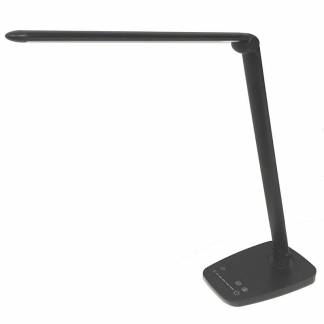 Bordlampe, Unilux Twistled, foldbar, sort