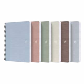 Notesbog, Oxford My Rec'Up, Squared, A5 assorteret, 148x210mm