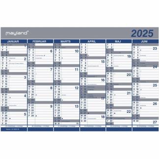 Kalender, Mayland, Halv&aring;rligt &aring;r: 2025,, FSC Mix Credit