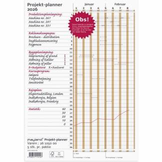 Kalender, Mayland, Project planner, A5 148x210mm &aring;r: 2026,, FSC Mix Credit