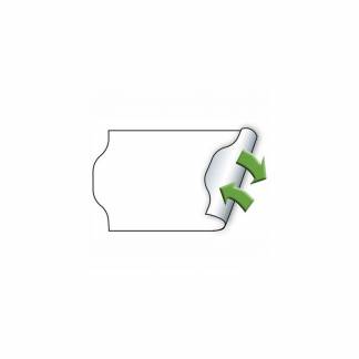 Prisetiket, Meto, Non.Perm. 32x19mm hvid, pakke a 5 stk