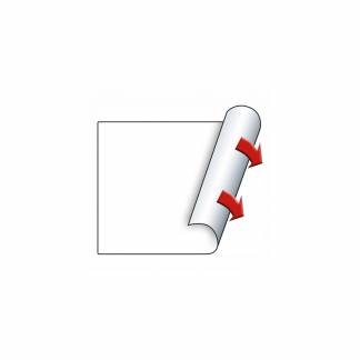 Prisetiket, Meto, Permanent 29x28mm hvid, pakke a 5 stk