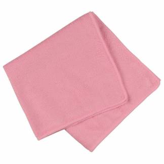 Mikrofiberklude, R&oslash;d 400mmx400mm, pakke a 20 stk