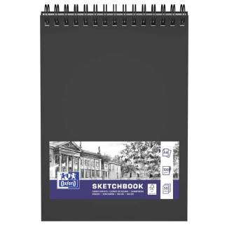 Oxford Skitseblok A4/50ark 100g dobbeltspiral
