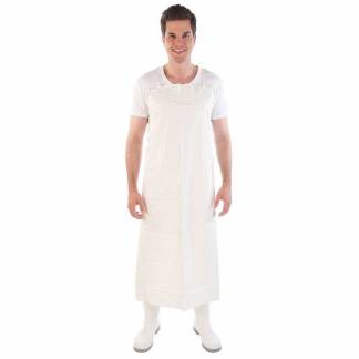 Forkl&aelig;der, 300my Vinyl, Vinyl, hvid 900mmx1150mm, pakke a 2 stk