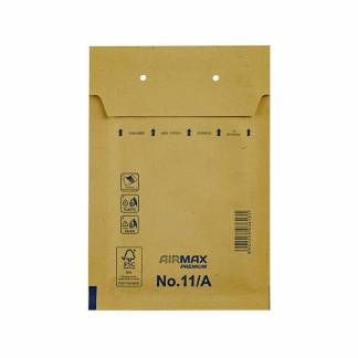 Boblepose, 11/A, 120 x 175 mm indre dim: 165 x 100 mm, Kort side &aring;ben peel&seel, Skr&aelig;l og forsegl, brun v&aelig;gt: 0.014 kg, pakke a 200 stk palle a 36 kartoner, palle a 36 kartoner FSC Mix Credit