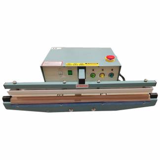 Impulssvejser, Bordmodel, Fodbetjening Impulsforsegling arbejdsbredde: 600.0 mm, til PE-folie galvaniseret st&aring;l, bl&aring;, 220 v v&aelig;gt: 22.000 kg