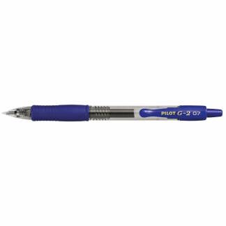 Gelpen, Pilot G2, Medium, bl&aring; s&aelig;t af 20 stk