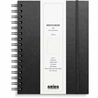 Skriveunderlag, Mayland, A5, 148x210mm sort,