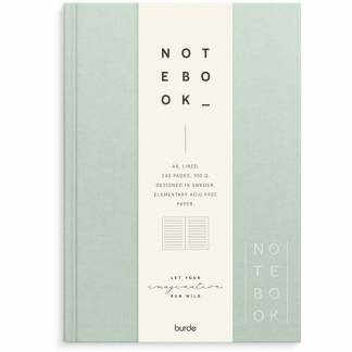 Notesbog, Mayland Deluxe, A5, gr&oslash;n, 148 x210mm, 100g/m2, FSC Mix Credit